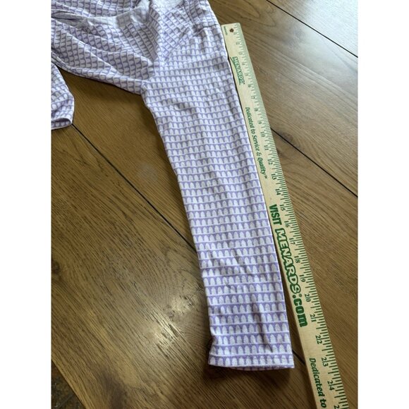 LulaRoe Women Size Large Open Front Cardigan Pockets Purple White Teacher Spring - Picture 7 of 12